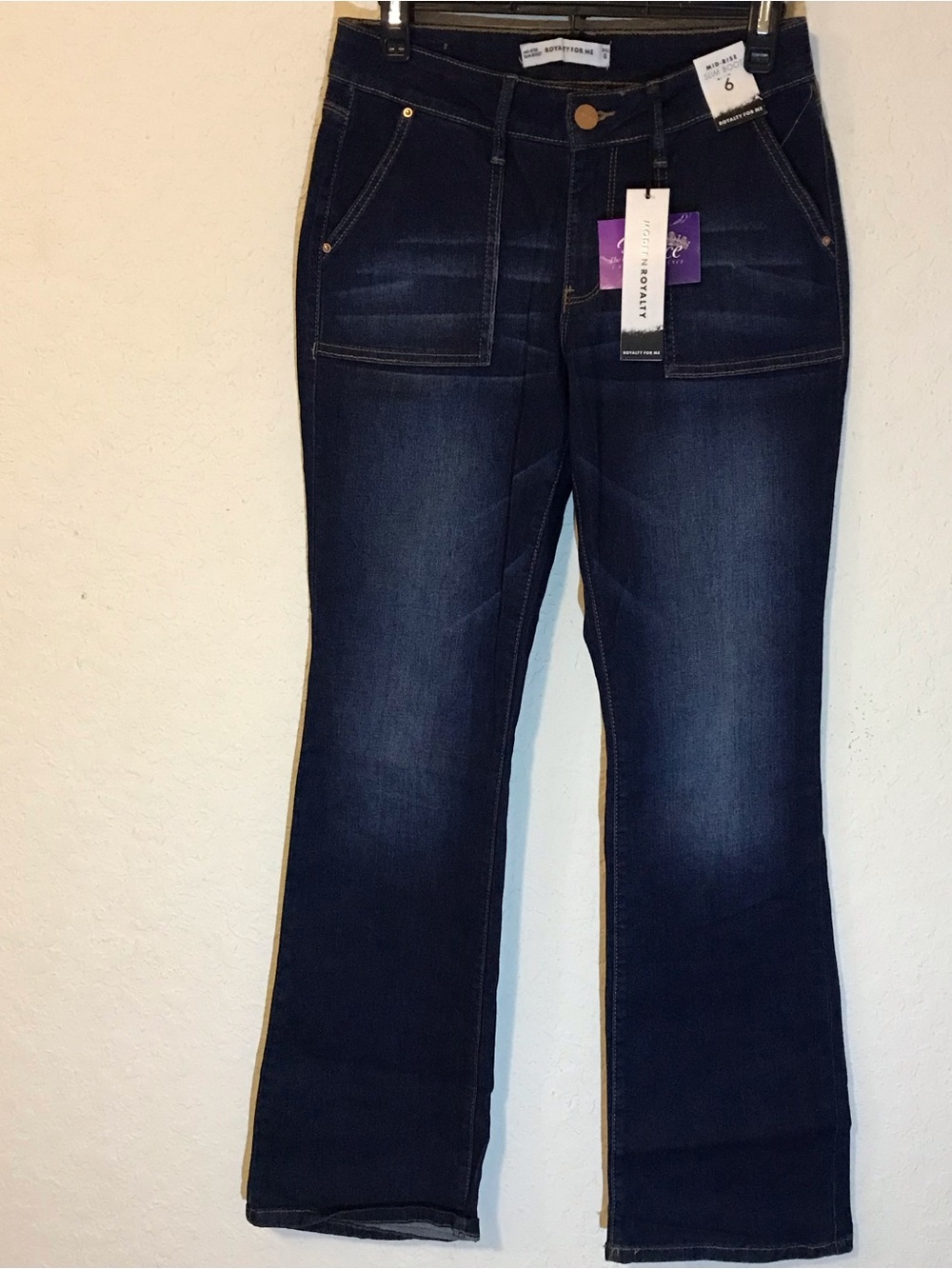 NEW - Royalty For Me Women’s Dark Wash Bootcut Jeans Size 6